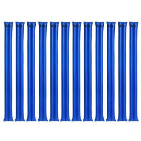Pool Cover Water Bags, 12 Packs 10 Ft, Double Chamber Pool Cover Water Tubes, 0.4mm Thick PVC Bags Weights with Leakproof Screw Cap