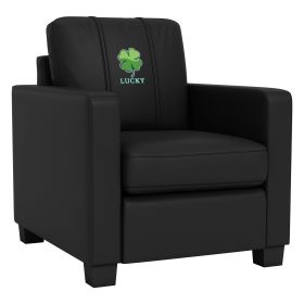 Dyno Stationary Club Chair with Four Leaf Clover Panel
