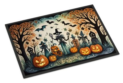 NEW Papel Picado Skeletons Spooky Halloween Doormat Front Door Mat Indoor Outdoor Rugs for Entryway, Non Slip Washable Low Pile, 18H X 27W