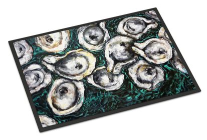 Oyster Lily Doormat Front Door Mat Indoor Outdoor Rugs for Entryway, Non Slip Washable Low Pile, 24H X 36W