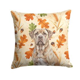 Isabella Dogue de Bordeaux Heirloom Fall Throw Pillow Decorative Indoor Outdoor Accent Cushion for Couch, Bed or Patio, 18Hx18W
